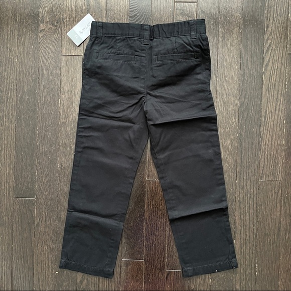 NWT Carters Black Flat Front Uniform Pants in 5T - Picture 2 of 3
